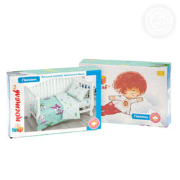 Милаш Детский/Пододеяльник: 1 шт. - 147*112; Простыня: 1 шт. - 150*110; Наволочка: 1 шт. - 40*60; Поплин ясельный