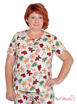 Футболка Модель №1299 размеры 44-84 - Plusmoda фото 11