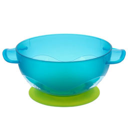 Тарелка детская на присоске, с крышкой, ложка, бирюзовая