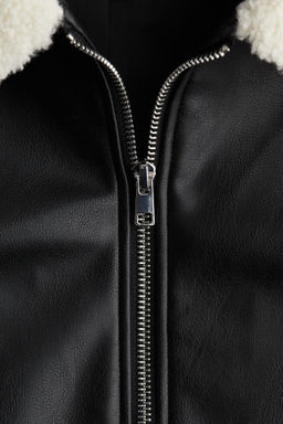 Chaqueta con cuello de borreguito - H&m фото 5
