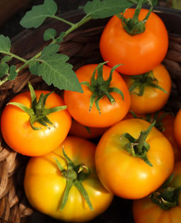 Томат ЯНТАРНЫЙ МЁД Весь увешан плодами! Находка для гурмана! Крупные, мясистые, золотисто-янтарные плоды! Медовый аромат! - Уральский дачник фото 4