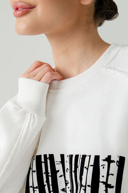 Арт. 151-35 Свитшот женский 44-50 (4 шт) Цвет:молочный - Калинка фото 7