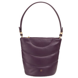 Итальянская женская кожаная сумка DuDu серии Barbara S | темно-фиолетовый