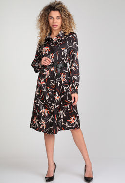 Платье Verita 2192 чёрный цветы