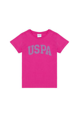 U. S. Polo Assn / Базовая футболка цвета фуксии для девочек