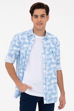 U. S. Polo Assn Мужская синяя рубашка с длинным рукавом Неожиданная скидка в корзине - U.s. polo assn фото 7