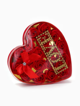 18 мыльных красных роз с надписью в коробке - SB BEAUTY фото 4