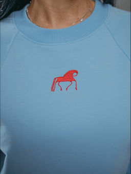 Символ свитшот женский (голубой)