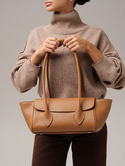 Кожаная сумка Viki DBR 31341 оранжевый миндаль фото 8