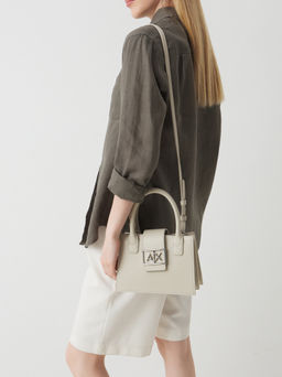 Женская сумка с ручками ARMANI EXCHANGE JODIE Артикул 4212370, пыльно-бежевый  фото 2