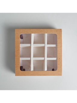 Цена за 5 шт. Коробка для конфет, кондитерская упаковка, 9 ячеек, Special for you, 14.5×14.5×3.5 см