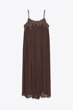ZW COLLECTION LONG EMBROIDERED DRESS - Zara фото 6