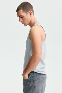 Camiseta sin mangas en canal? Slim Fit - H&m фото 8
