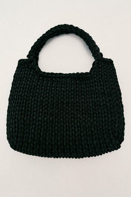 BOLSO SHOPPER TRENZADO / Negro - Zara фото 3