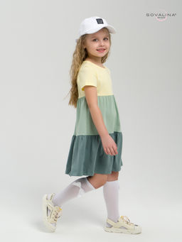 Платье Тия желтый-полынь-хаки - Sovalina фото 11