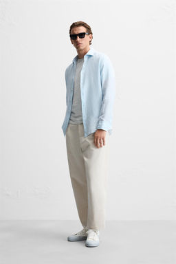 100% LINEN SHIRT - Zara фото 12