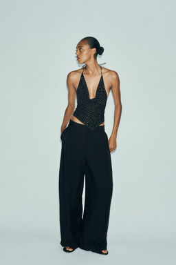 STRASS TULLE TOP