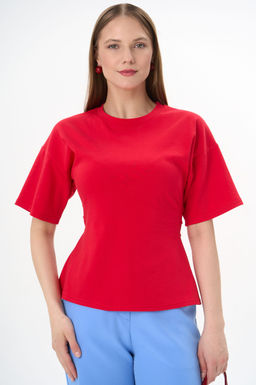 Футболка с завязками Николь (красный) - Эльза фото 4