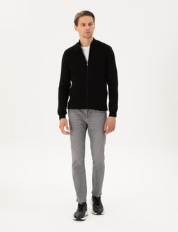 Siyah Slim Fit Fermuarl_ Triko H_rka - Pierre cardin фото 4