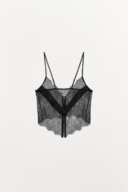 ASYMMETRIC LACE TOP - Zara фото 5