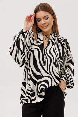 Костюм AmberA 2135-3 черно-белый фото 3