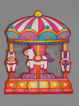 Цена за 50 шт. Пакет подарочный, "Карусель", с zip-lock застежкой, 18x17+7см