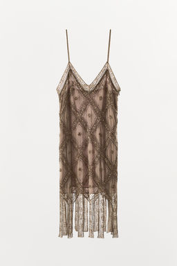 EMBROIDERED TULLE DRESS - Zara фото 5