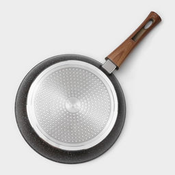 Сковорода Magistro Granit, d=26 см, съёмная ручка soft-touch, антипригарное покрытие, индукция, кованый алюминий, чёрная фото 9