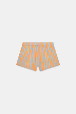 SHORTS POPEL?N RAYAS / Naranja - Zara фото 5
