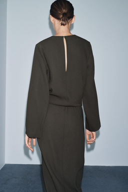 ZW COLLECTION PLEATED MIDI DRESS - Zara фото 2