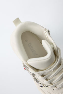 CHUNKY HIGH-TOP SNEAKERS WITH CHARMS - Zara фото 19