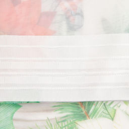 Тюль с подхватом и ламбрекеном Christmas red flowers 250х200см, 100% п/э, вуаль - Этель фото 5