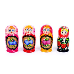 Матрёшка 3 в 1, расписная, МИКС