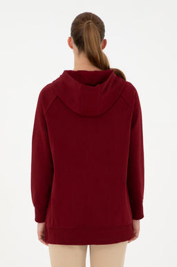 Женский бордово-красный свитшот Неожиданная скидка в корзине - U.s. polo assn фото 5