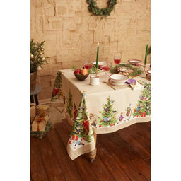 Скатерть новогодняя «Этель» Noble Christmas, 150×220 +/-3 см с ГМВО, 100% хлопок, саржа 190 г/м²