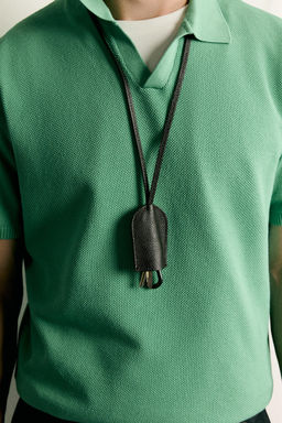POLO PUNTO REGULAR FIT ESTRUCTURA / Verde - Zara фото 7