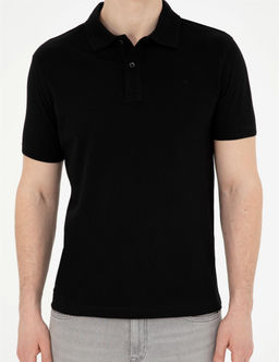 Siyah Slim Fit Basic Ti__rt