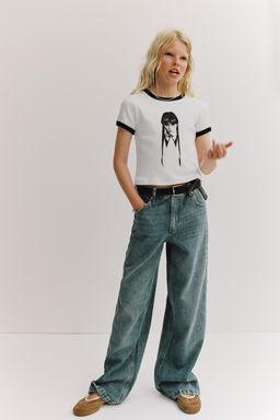 WEDNESDAY RIBBED T-SHIRT - Zara фото 5