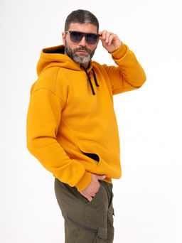 Худи универсальное Bearcape с начёсом Ф3 (горчица)  фото 5