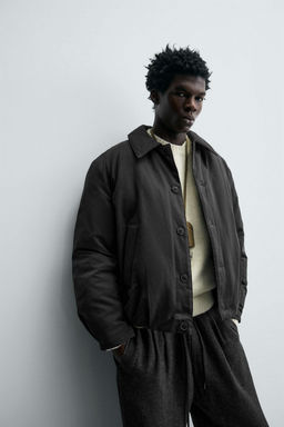 CROPPED FIT PADDED JACKET - Zara фото 4