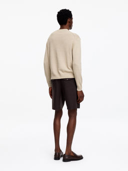 Jersey de lino y algod?n con cuello de pico - H&m фото 3