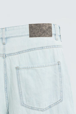 LIGHTWEIGHT LOOSE WIDE-LEG JEANS - Zara фото 19