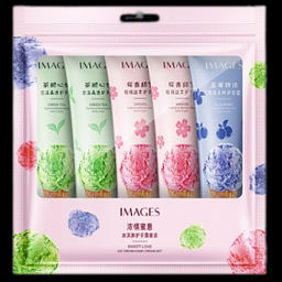 Images Hand Cream Ice Cream, 30g*5ea - Набор кремов для рук с ароматом: сакуры, зеленого чая и черники