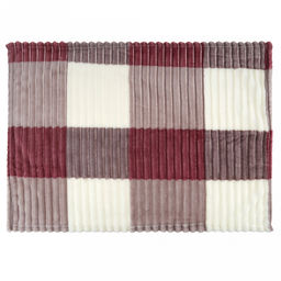 Подстилка-плед для животных 50х70см Ежевика, велсофт Orrizonte Print набивной, тиснение полоса, полиэстер 100%, плотность 270г/м2, упаковка пакет ПП 35х45см, т.м. Pet toys (Россия) - Домашняя мода фото 2