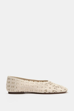 BAILARINA CROCHET FLORES / Blanco Crudo - Zara фото 2