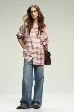 Рубашка в клетку Pink&Brown - Erist store фото 2