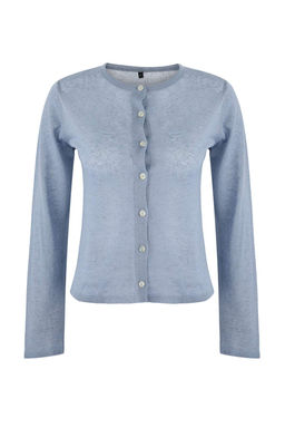 Wardrobe Essentials Ekru Bisiklet Yaka Ince Triko H?rka TWOSS26HI00009 - Trendyolmilla фото 3