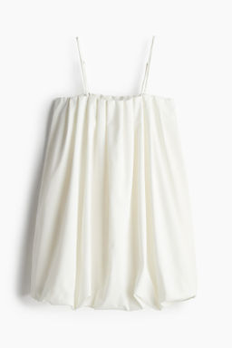 Vestido bandeau con bajo de burbuja