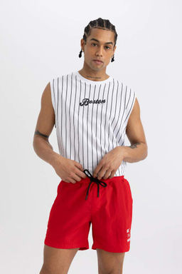 Короткие шорты для плавания с принтом DeFactoFit  фото 7