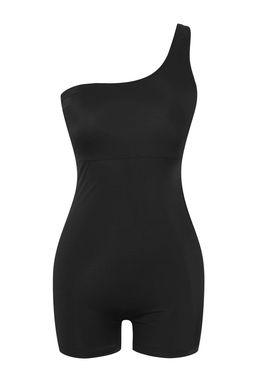 Trendyolmilla Siyah Tek Omuz Sort Mayo TBESS25MA00131  фото 5